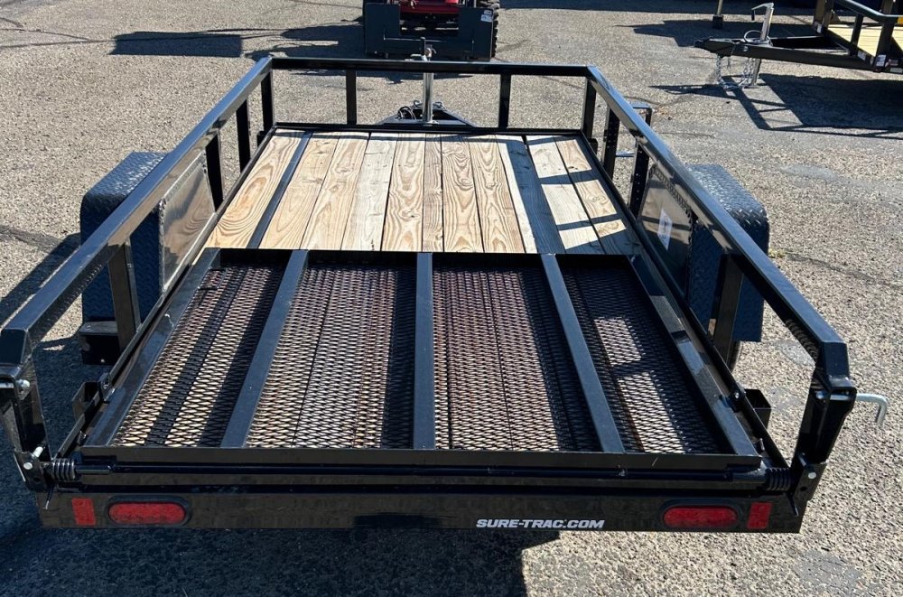 5x10 Sure-Trac Tube Top Utility Trailer - 3K GVWR - Black | Carson City, NV