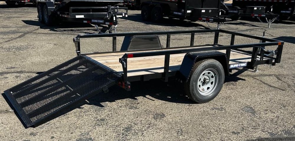 5x10 Sure-Trac Tube Top Utility Trailer - 3K GVWR - Black | Carson City, NV