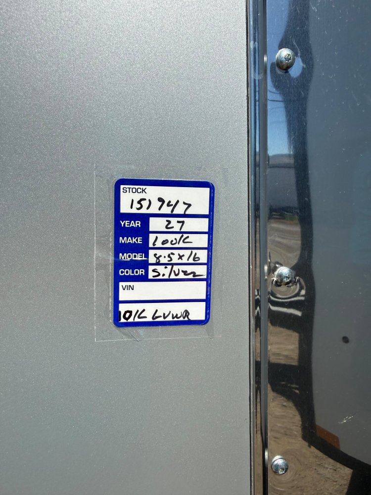 8' 6"x16' Look Enclosed Car Hauler
