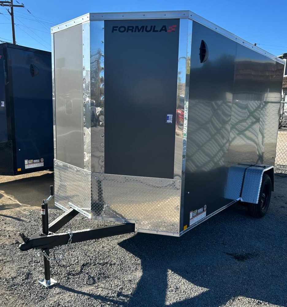6&times;12 Formula Traverse Enclosed Cargo Trailer - Charcoal