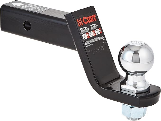 Hitch 2-5/16-Inch Ball & Pin, Fits 2-Inch Receiver, 7,500 lbs, 4-In Drop