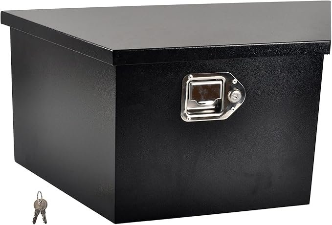 Box 26 Inch Black Steel Utility Trailer Tongue Tool