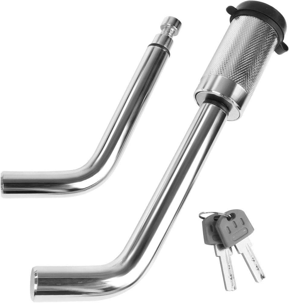 Hitch Receiver Lock HD with 5/8" and 1/2" Pins for 1-1/4", 2" and 2-1/2" Hitch Receivers