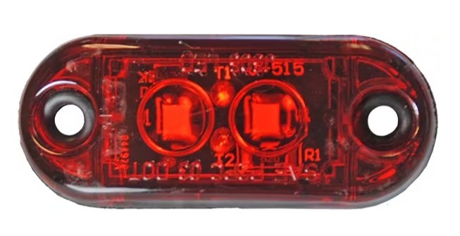 LED 2.5in OVAL 2 DIODE SEALED MARKER LT-R