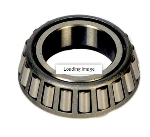 Single Cone Tapered Roller Light Duty Inner/Outer Bearing, For BTR, Outer For #84 Spindles, 1.063" I