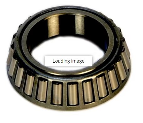 Single Cone Tapered Roller Light Duty Inner Bearing, For #84 Spindles, 1.378" ID