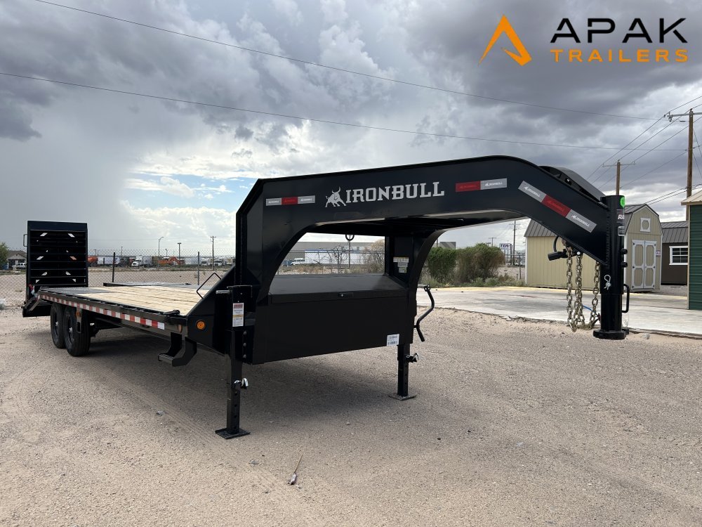 2026 Iron Bull FDG 102x25 14k Gooseneck Deckover Trailer