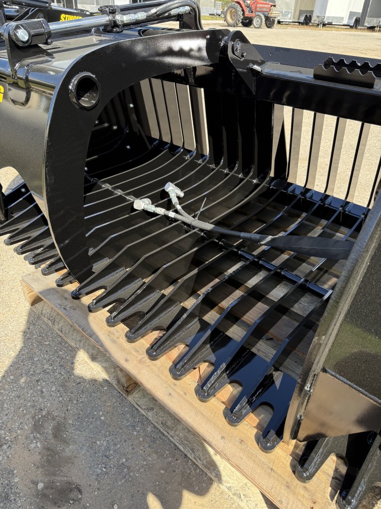 2026 Stinger Attachments 78" Rock Grapple Bucket ROG-78XD-BOS
