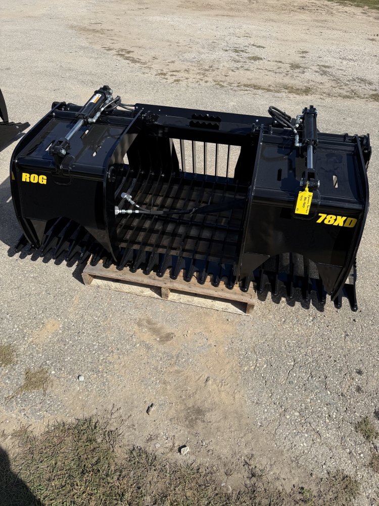 2026 Stinger Attachments 78" Rock Grapple Bucket ROG-78XD-BOS