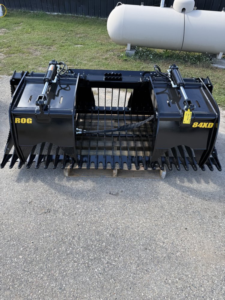 2026 Stinger Attachments 84" Rock Grapple Bucket ROG-84XD-BOS
