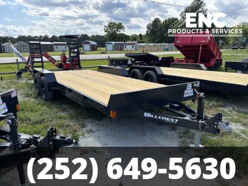 7'x20' Hillcrest 10K Equipment Trailer with Stand Up Ramps