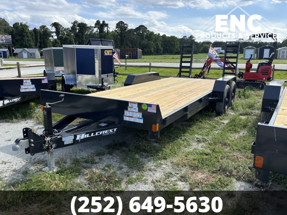 7'x20' Hillcrest 10K Equipment Trailer with Stand Up Ramps