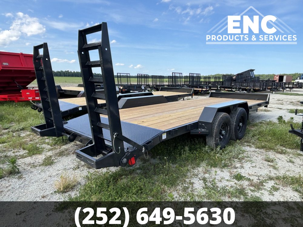 7'x20' Hillcrest 10K Equipment Trailer with Stand Up Ramps
