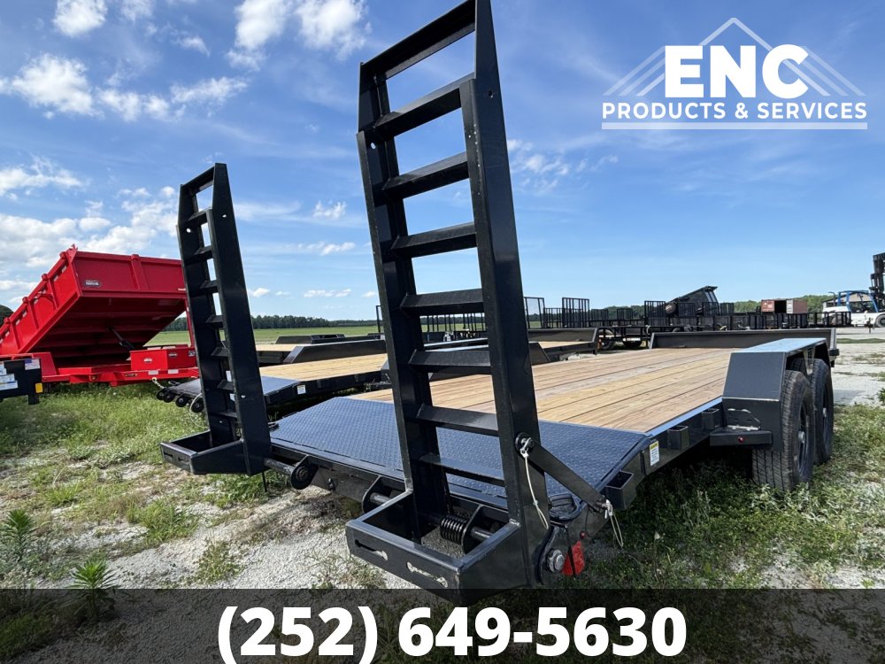 7'x20' Hillcrest 10K Equipment Trailer with Stand Up Ramps