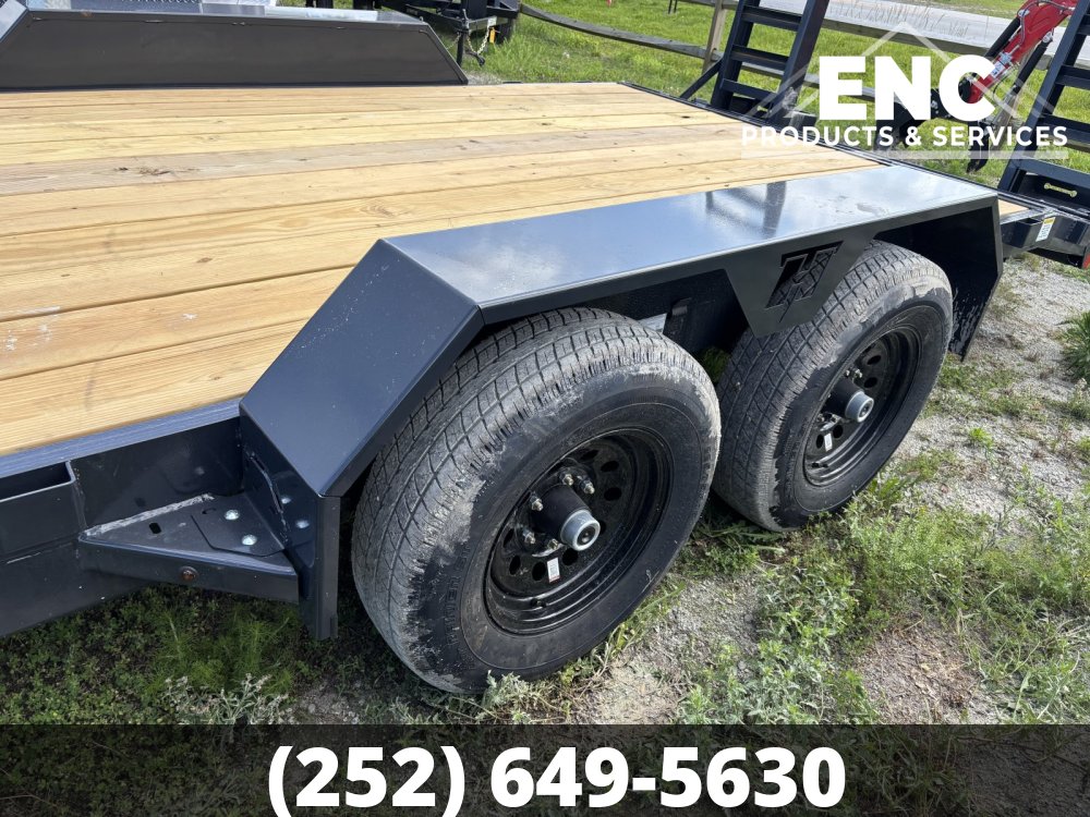 7'x20' Hillcrest 10K Equipment Trailer with Stand Up Ramps