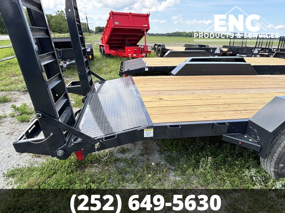 7'x20' Hillcrest 10K Equipment Trailer with Stand Up Ramps