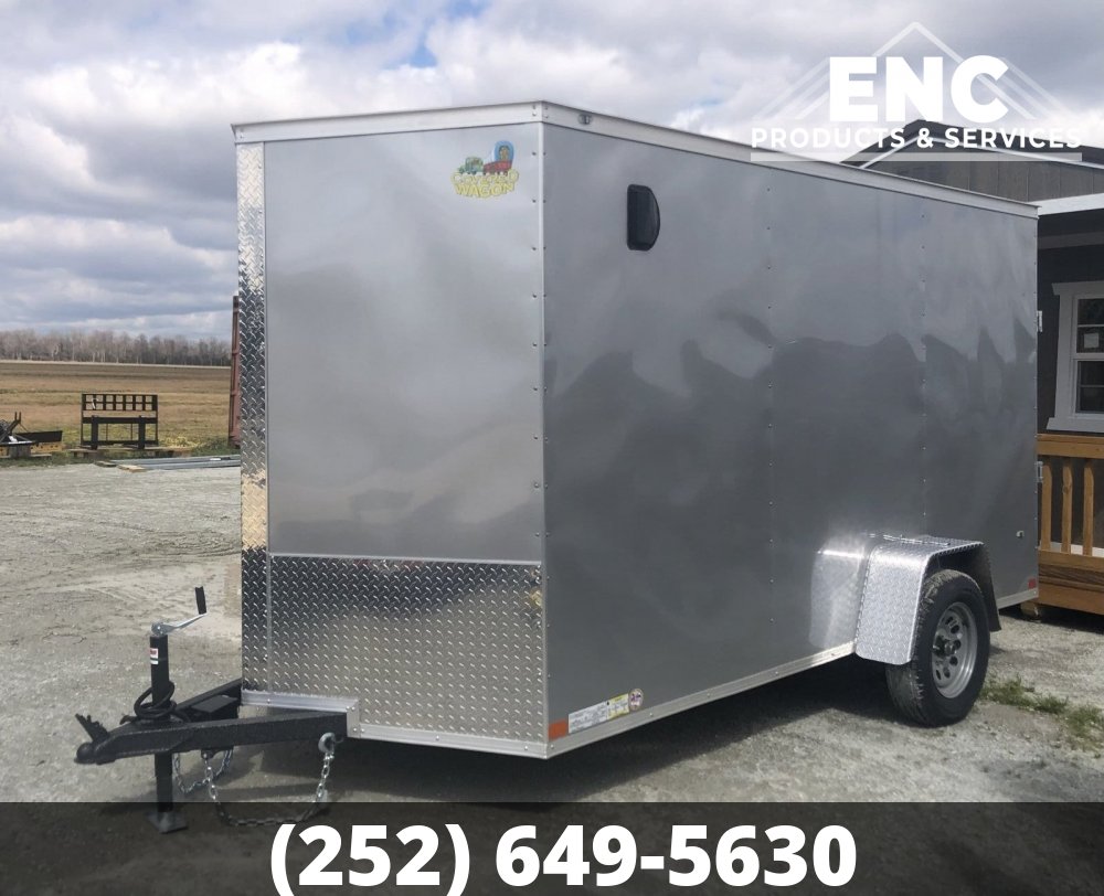 6x12 Covered Wagon Trailers Enclosed Cargo Trailer