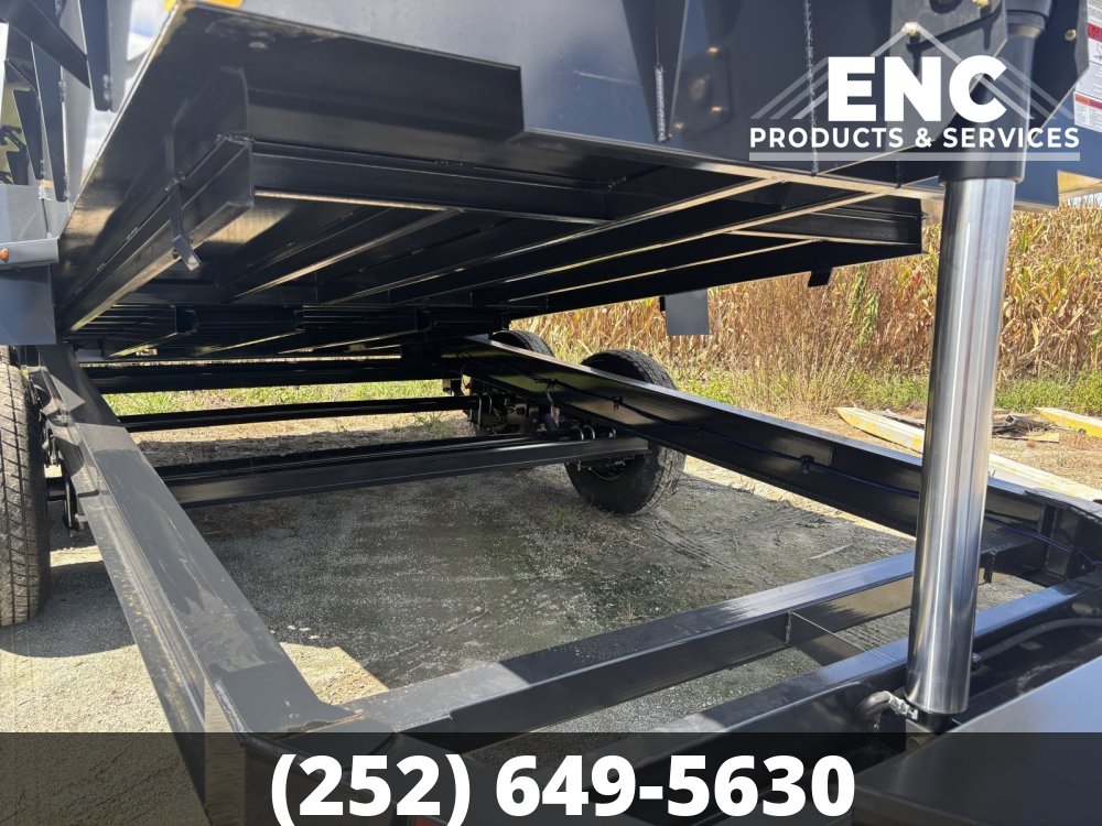 7'x14' Hillcrest 15.4K Telescopic Dump Trailer with Tarp & Ramps