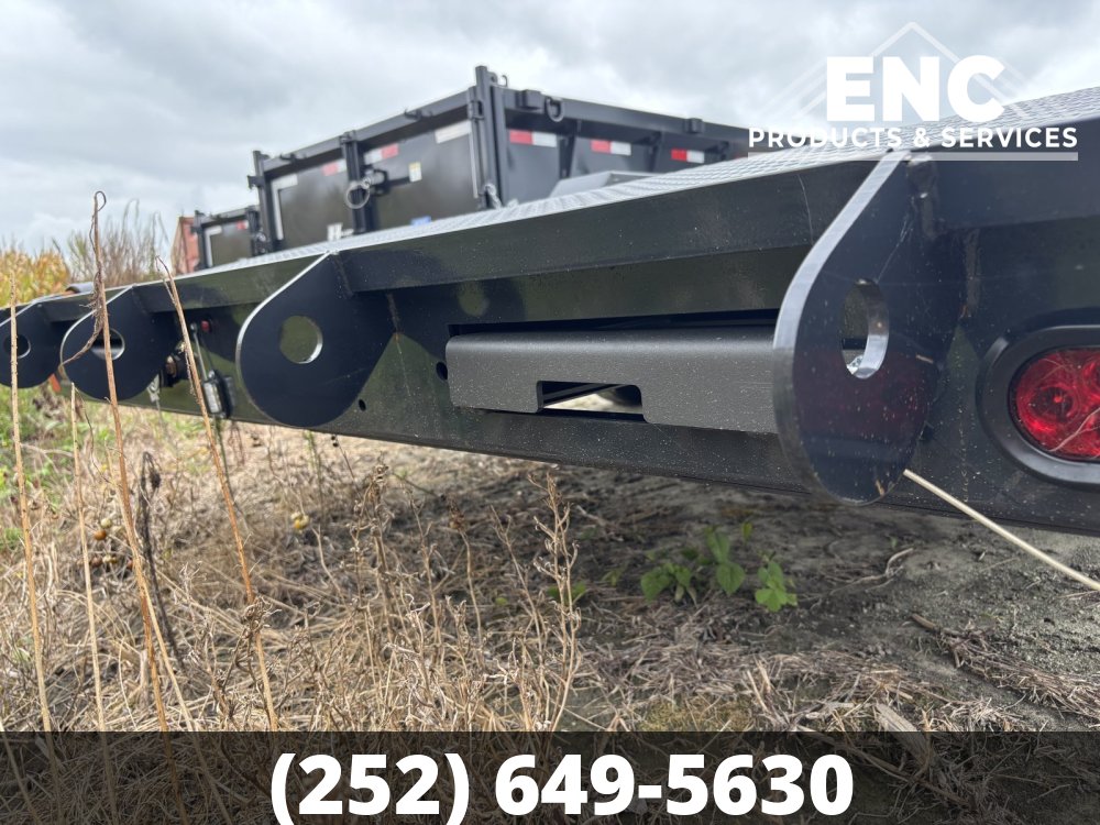 7'x20' Hillcrest Flatbed Car Hauler 7K Trailer with Slide-out Ramps