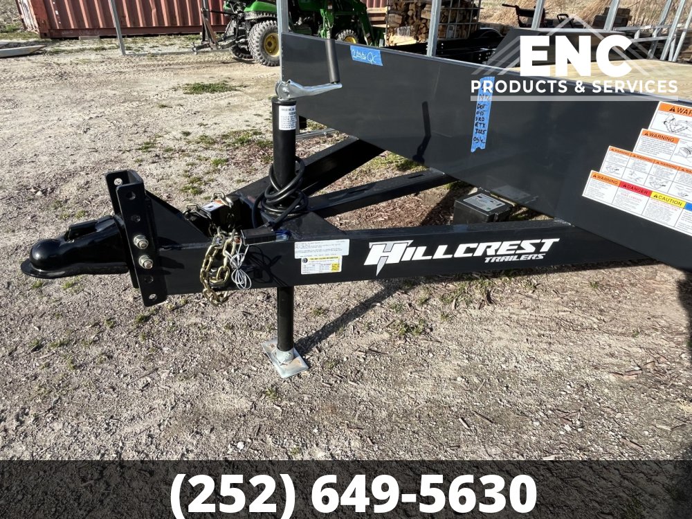 7x16 Hillcrest Flatbed Car Hauler 7K Trailer with Slide-out Ramps