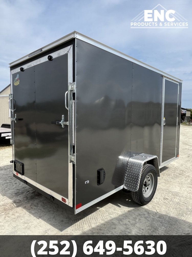 6x12 Covered Wagon Trailers Enclosed Cargo