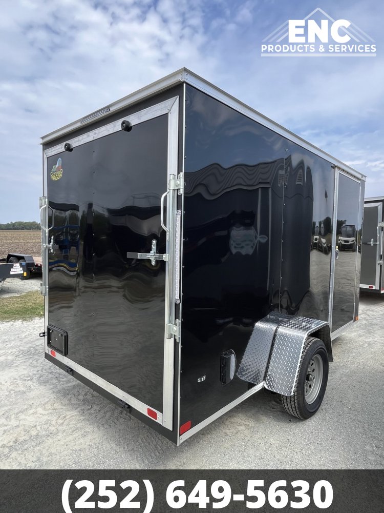 6x12 Covered Wagon Trailers Enclosed Cargo