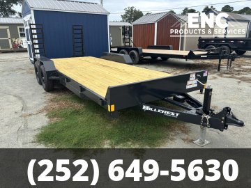 7x20 Hillcrest 10K GVWR Equipment Trailer with Stand Up Ramps
