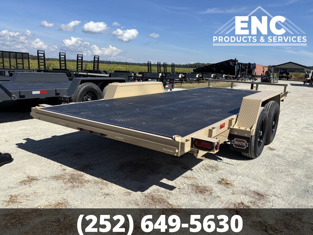 2027 7'x18' 10K Prospector Equipment Trailer - Cobra-Lined - Slide-Out Ramps
