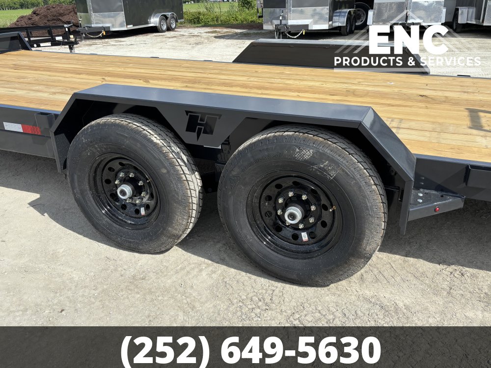 7x20 Hillcrest 15.4K GVWR Equipment Trailer with Stand Up Ramps