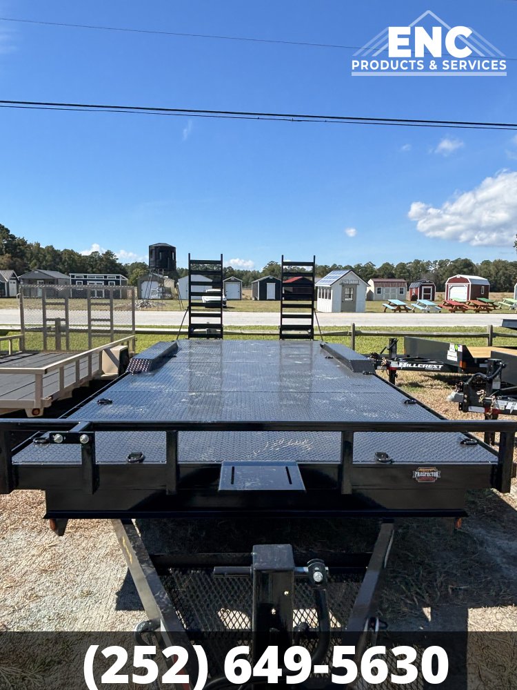 2027 8.5'x20' 14K Prospector Equipment Trailer - STEEL DECK DRIVE-OVER FENDERS