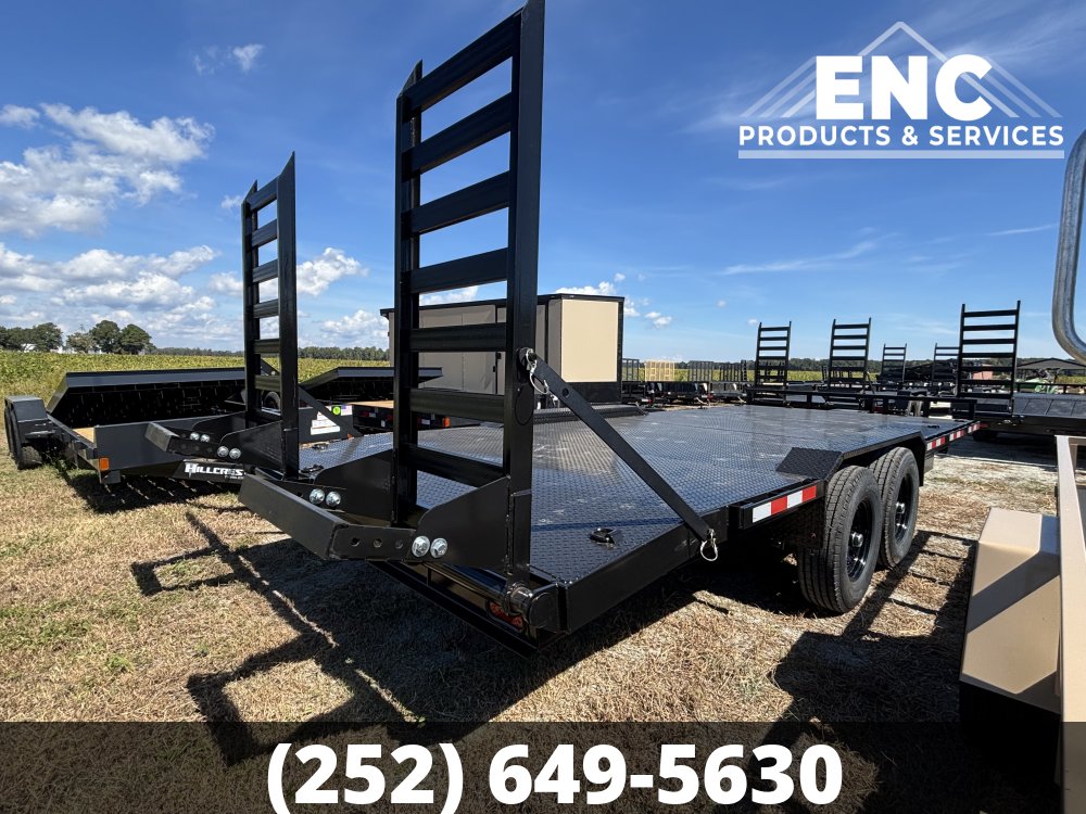 2027 8.5'x20' 14K Prospector Equipment Trailer - STEEL DECK DRIVE-OVER FENDERS