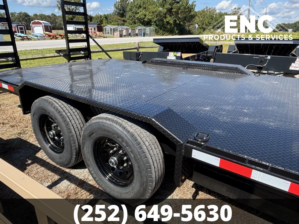 2027 8.5'x20' 14K Prospector Equipment Trailer - STEEL DECK DRIVE-OVER FENDERS
