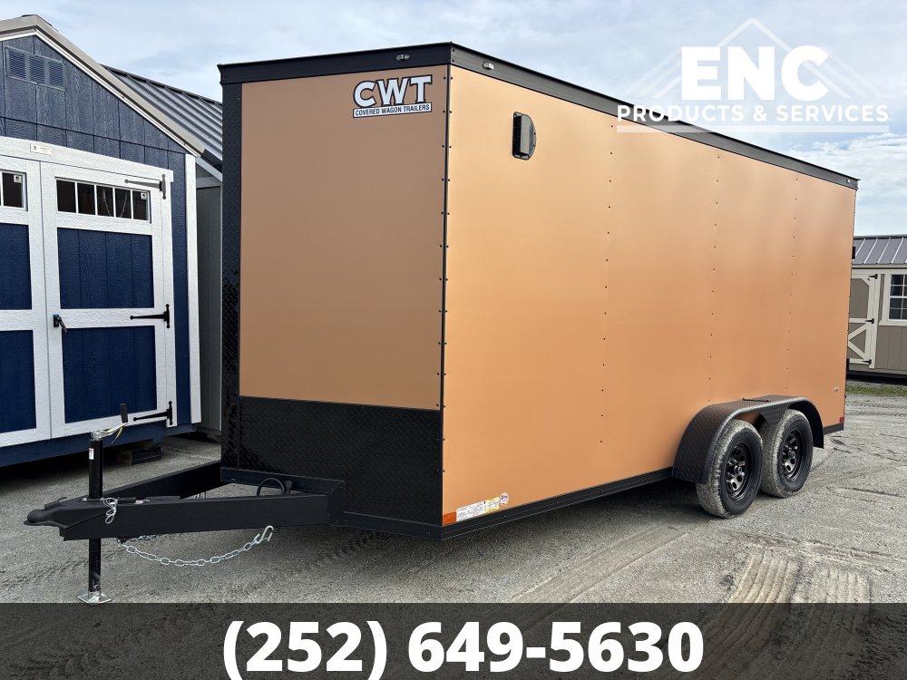 7x16 Covered Wagon Enclosed Cargo