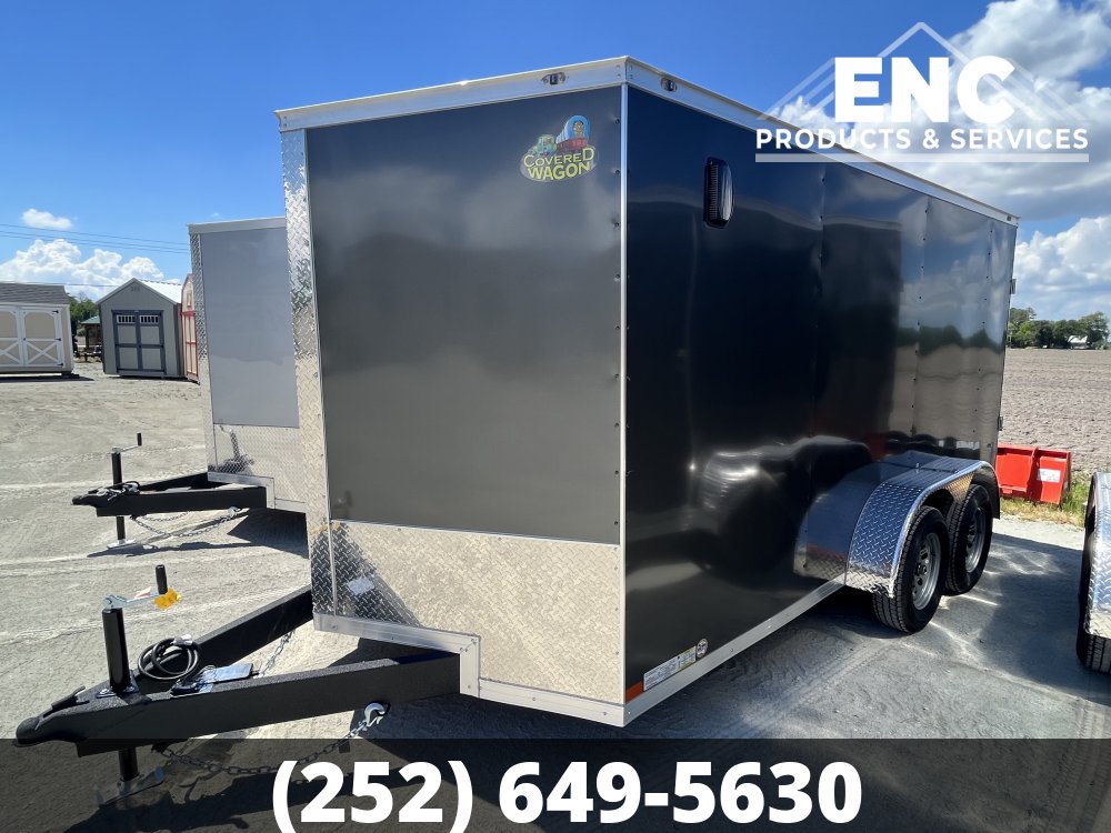 7x14 Covered Wagon Trailers Enclosed Cargo