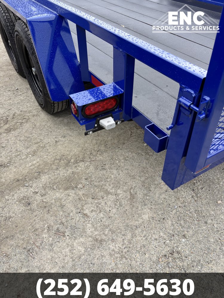 7'x14' Covered Wagon Utility Prospector 7K Tandem Axle Trailer with Cobra-Lined Deck