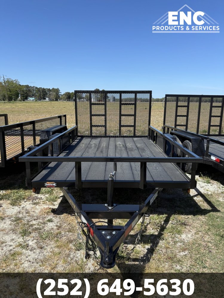 6.5x10 Prospector Trailers Utility 3.5K Trailer with Cobra-Lined Deck
