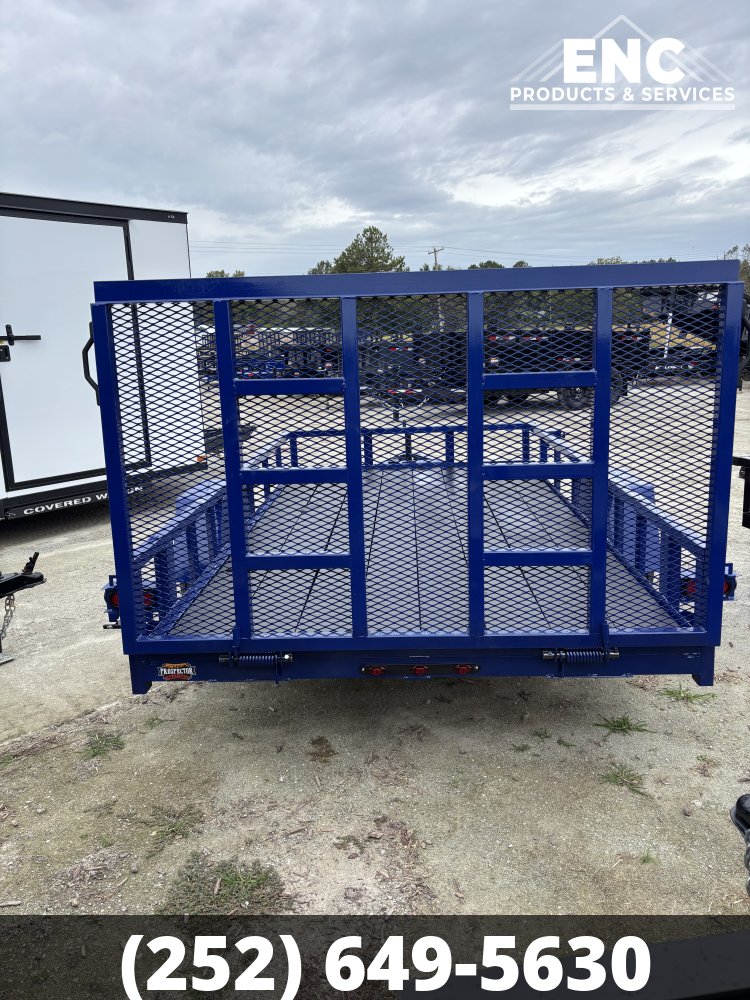 6.5'x12' Covered Wagon Prospector Utility 3K Trailer with Cobra-Lined Deck