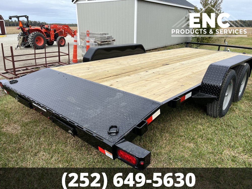 7x18 Sure-Trac Flatbed Car Hauler