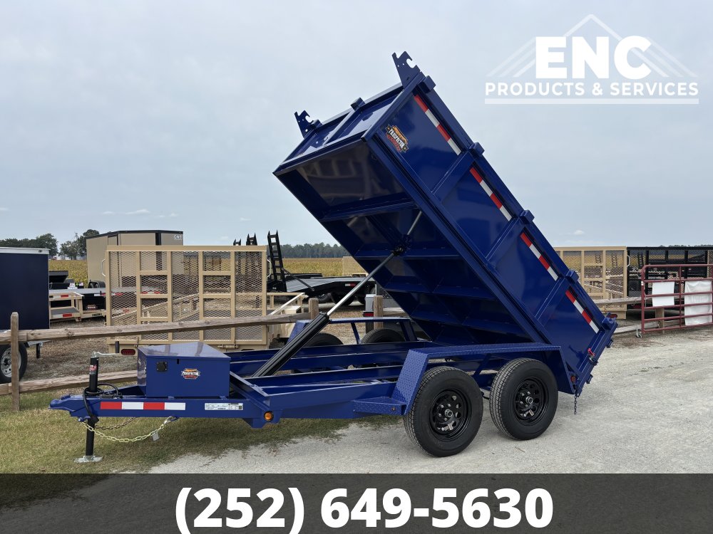 6'x10' Prospector Trailers Dump 10K Blue