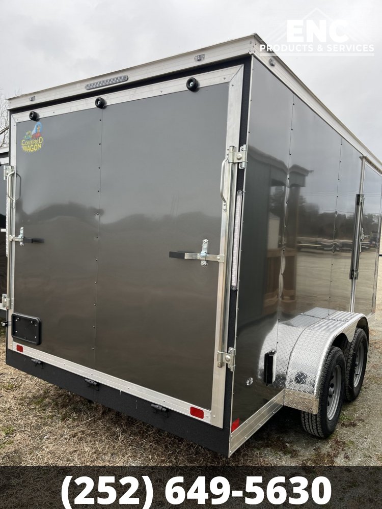 7x14 Covered Wagon Trailers Enclosed Cargo