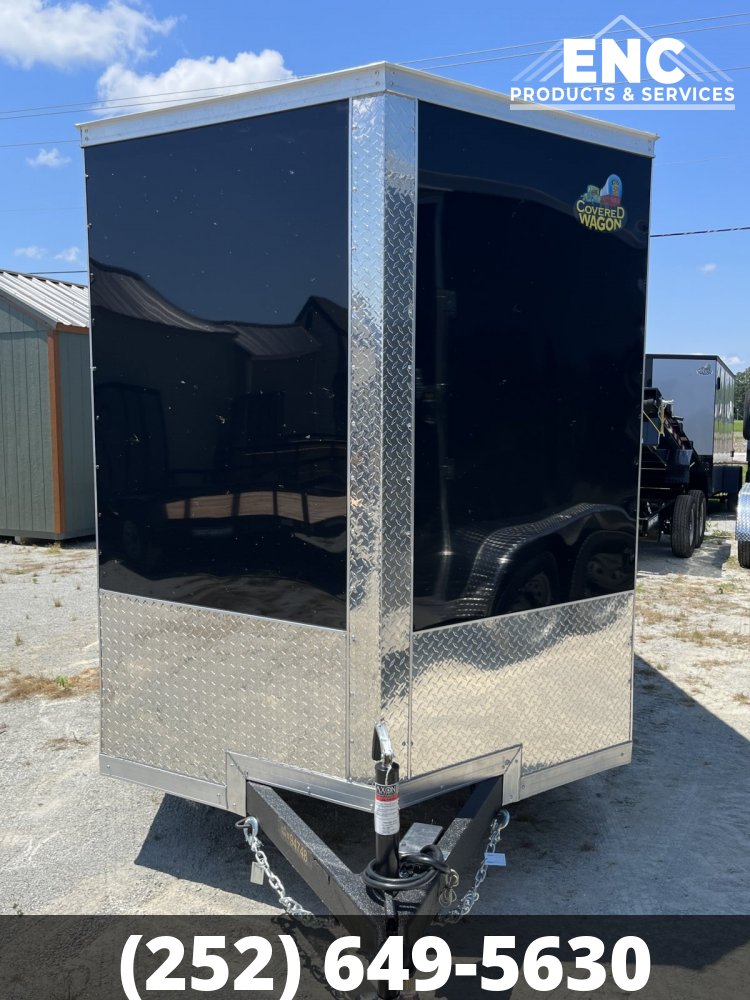 6x12 Covered Wagon Trailers Enclosed Cargo