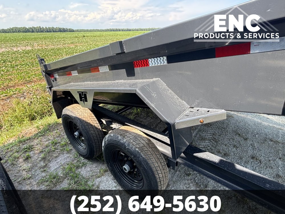 6x12 Hillcrest Dump 10K GVWR Telescopic Dump Trailer with Tarp & Ramps