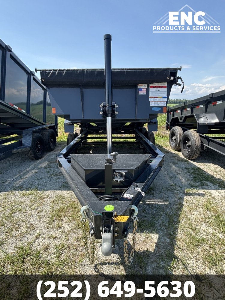 6x12 Hillcrest Dump 10K GVWR Telescopic Dump Trailer with Tarp & Ramps