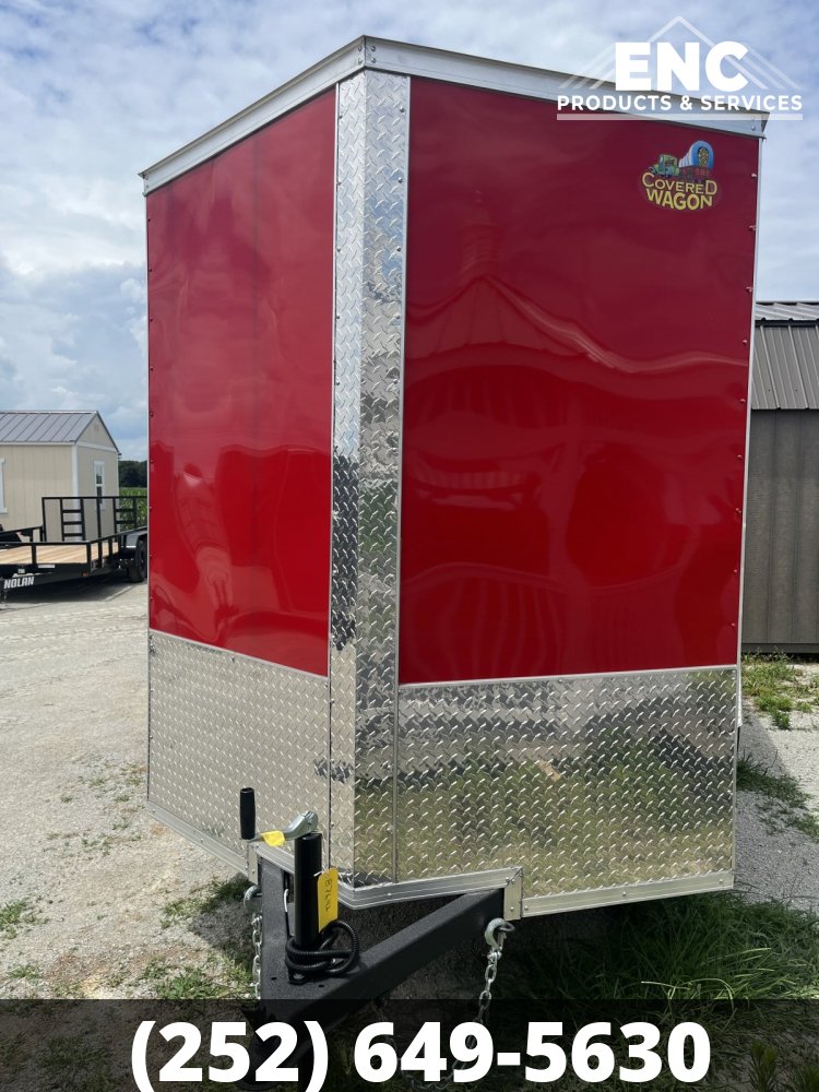 6x12 Covered Wagon Trailers Enclosed Cargo