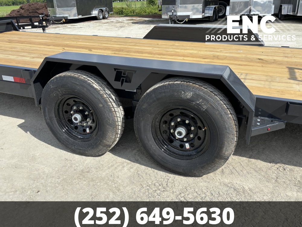 7x20 Hillcrest 15.4K GVWR Equipment Trailer with Stand Up Ramps