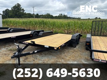 7x16 Currahee Trailers Flatbed Car Hauler