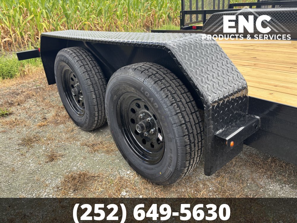 7x16 Currahee Trailers Flatbed Car Hauler