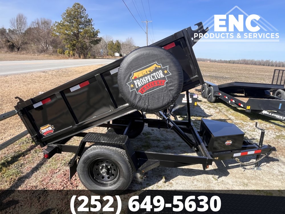 5x8 Prospector Trailers Dump