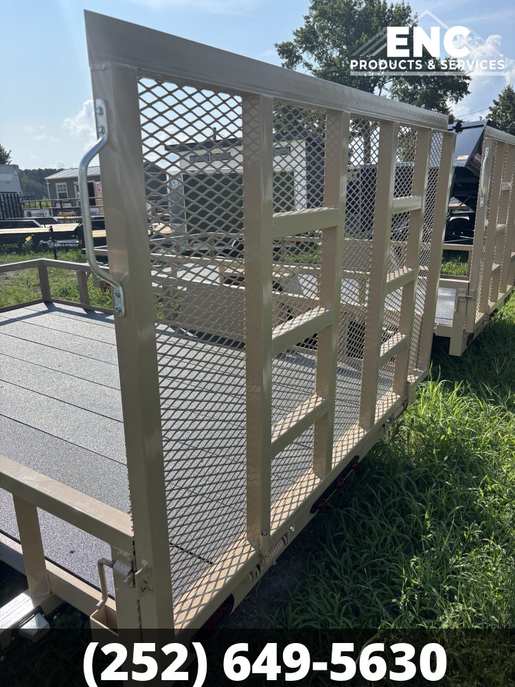 6.5x10 Prospector Trailers Utility 3.5K Trailer with Cobra-Lined Deck