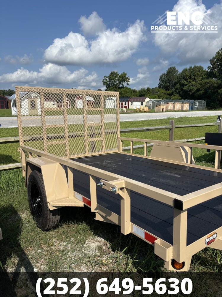 6.5x10 Prospector Trailers Utility 3.5K Trailer with Cobra-Lined Deck